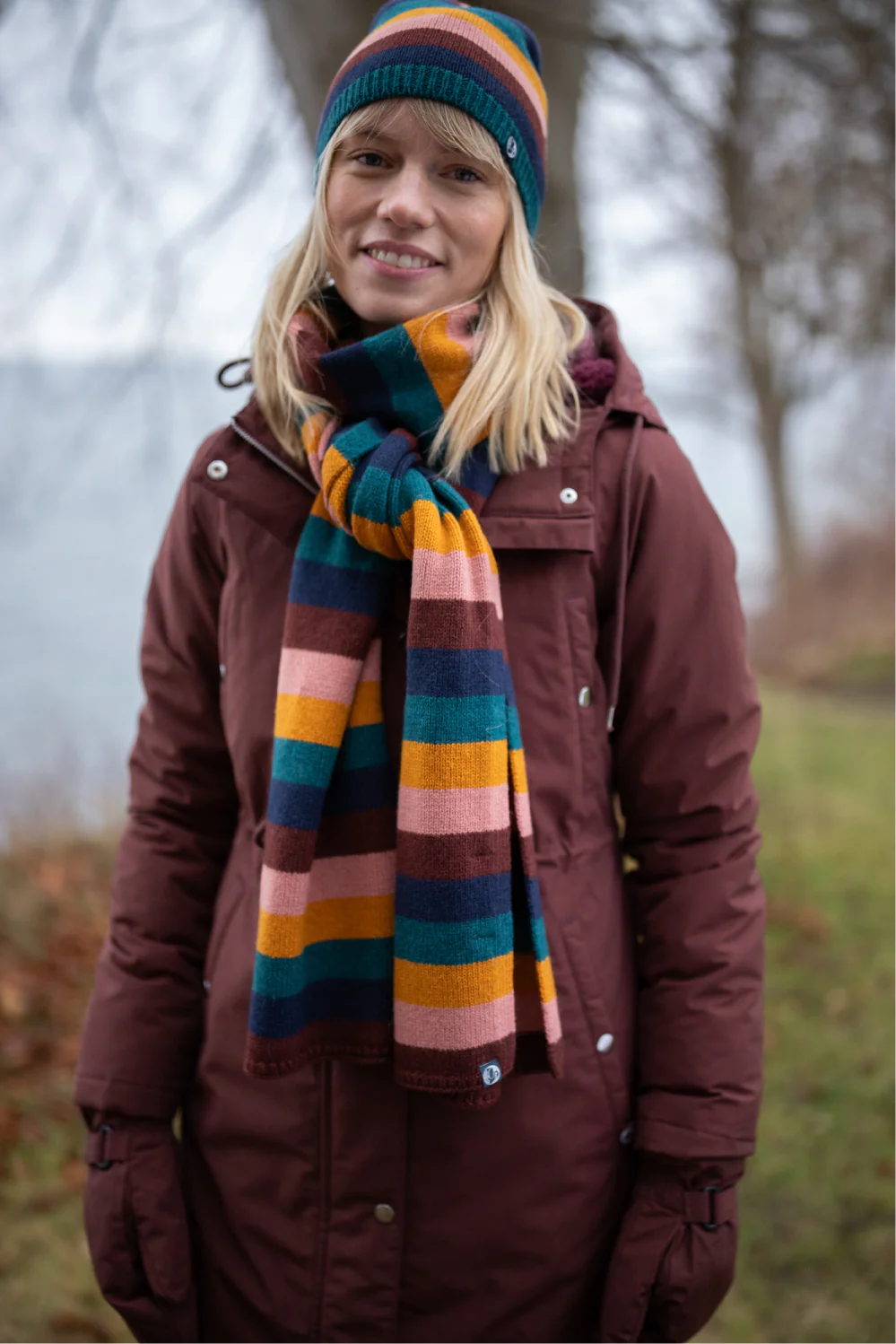 Danefae Winter Regenparka Dames Danenora Deep Bordeaux