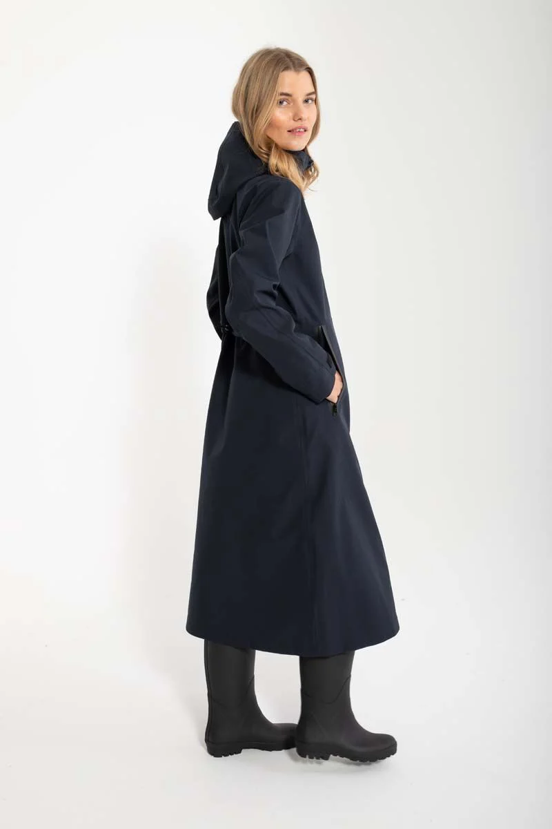 Danefae Premium Regenmantel Damen Dogwalker Schwarz