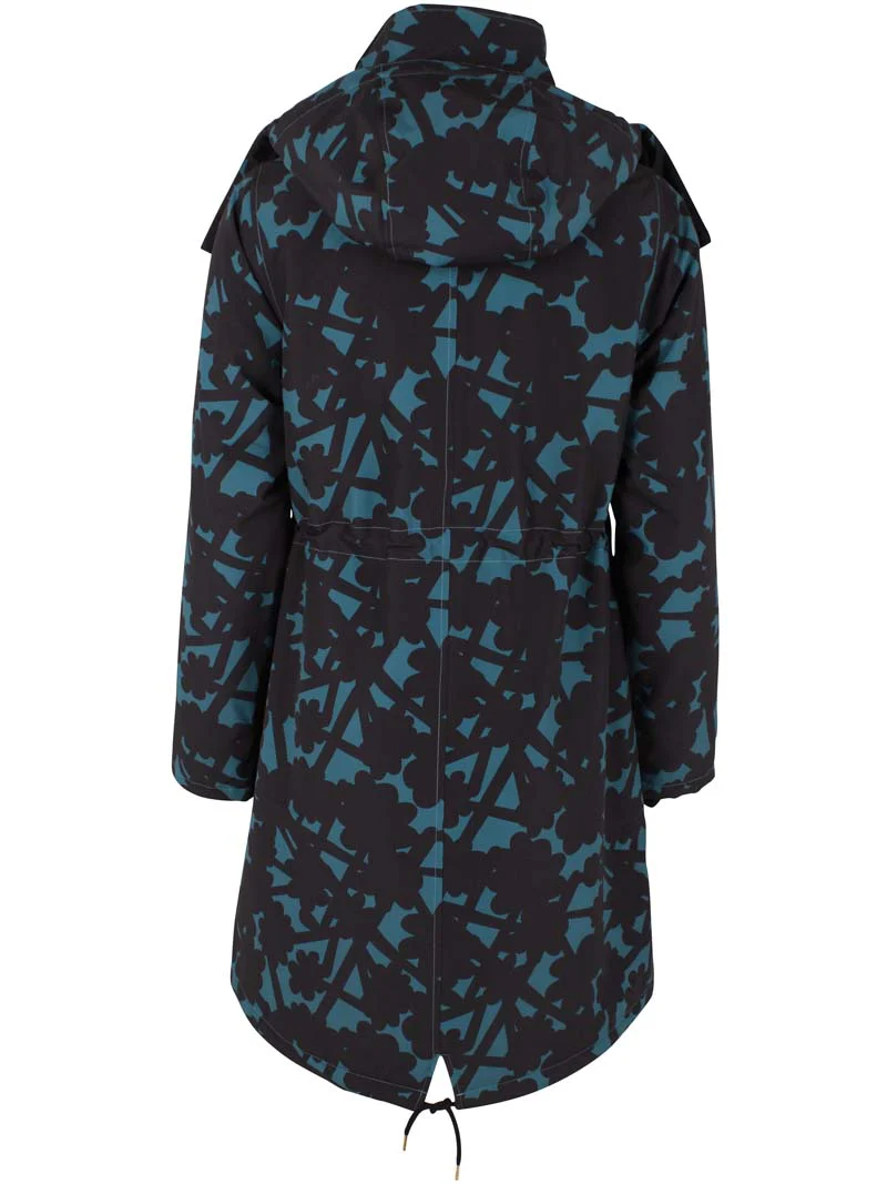 Danefae Regenmantel Damen Daneturell Blumendruck