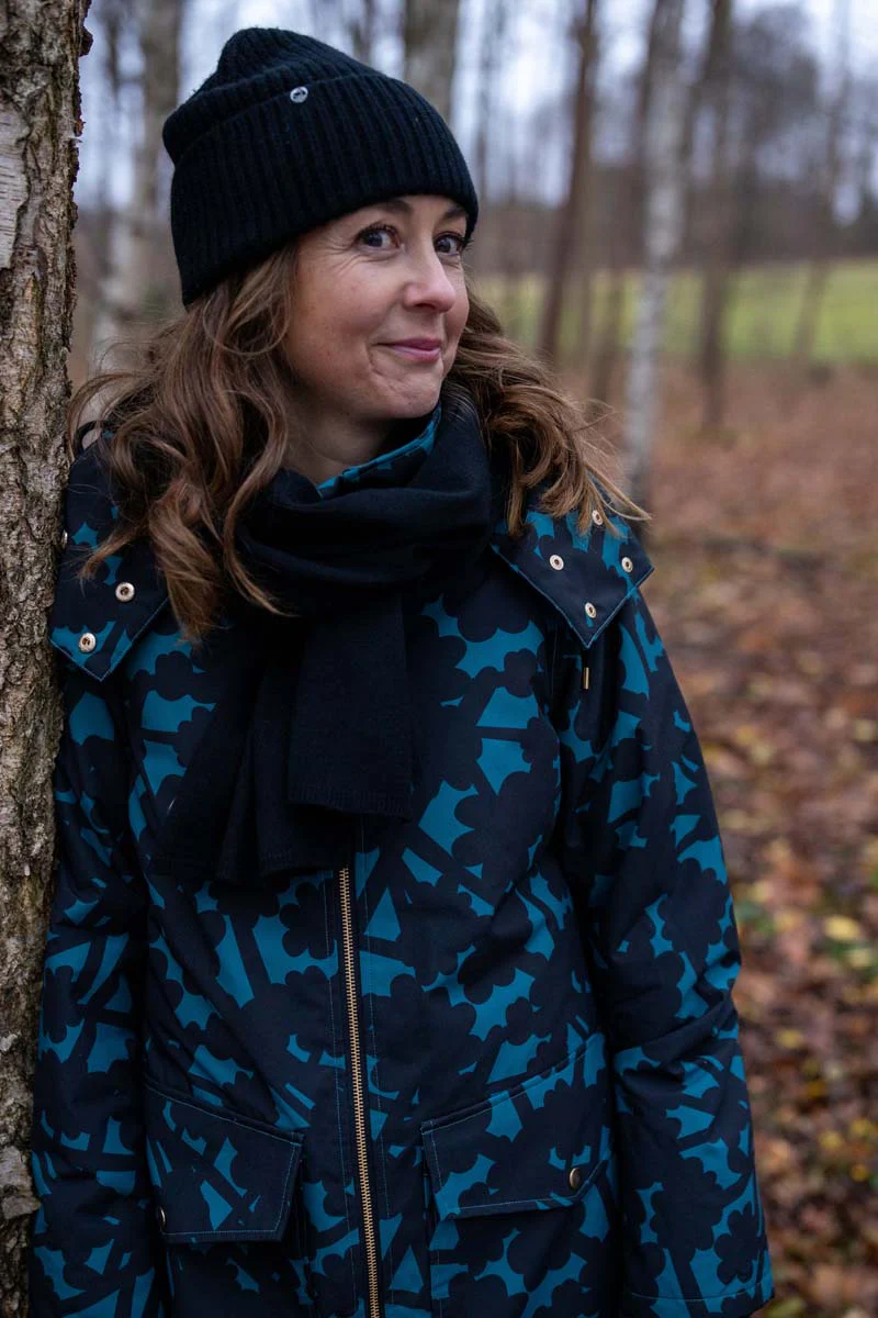 Danefae Regenmantel Damen Daneturell Blumendruck