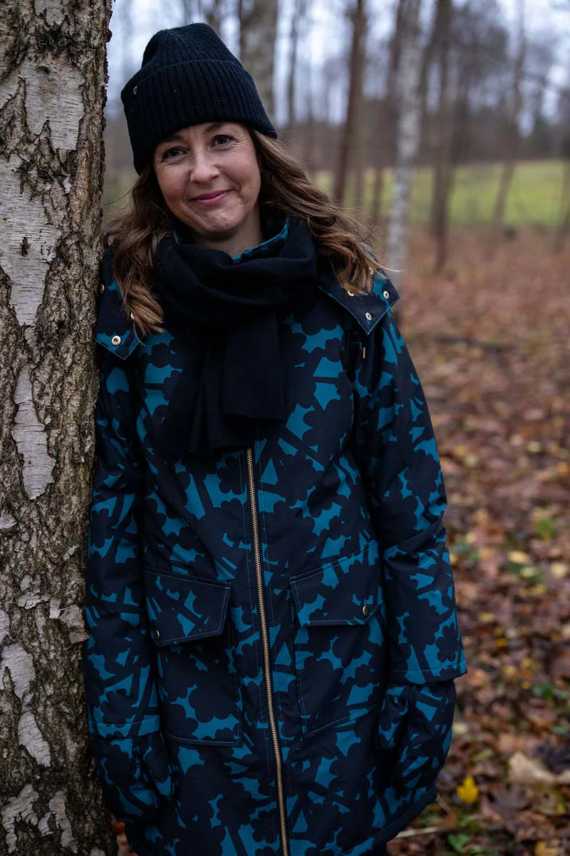 Danefae Regenmantel Damen Daneturell Blumendruck