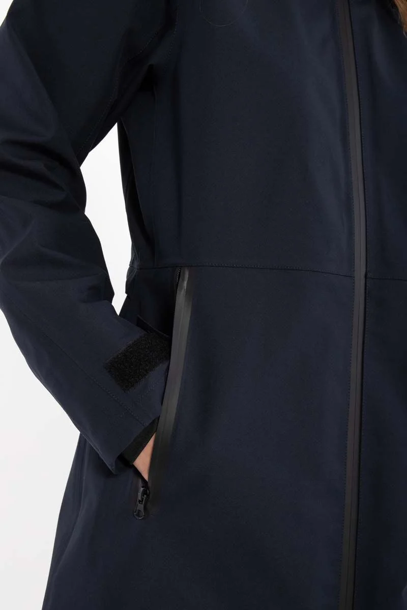 Danefae Premium Regenmantel Damen Dogwalker Schwarz