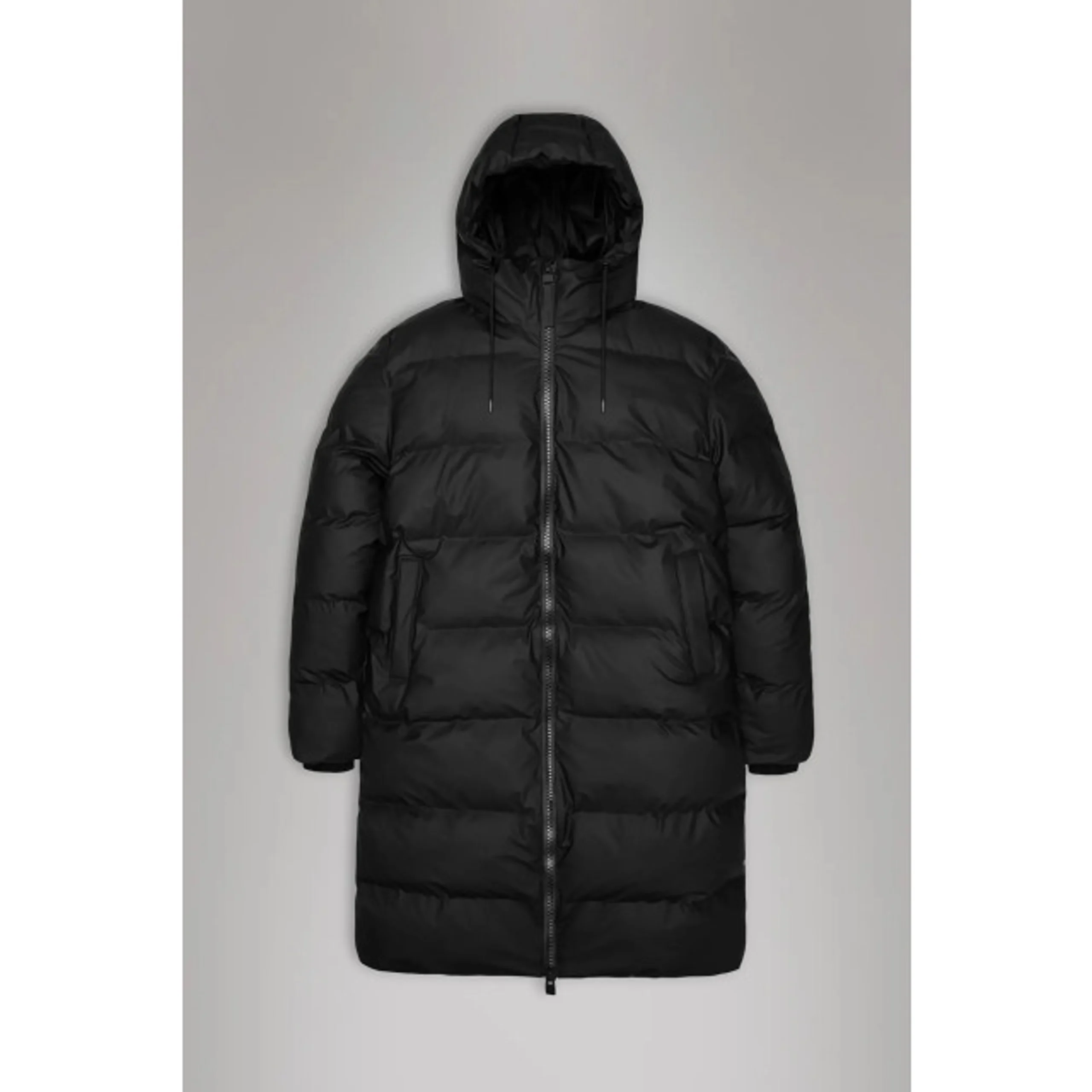 RAINS Alta Long Puffer Black