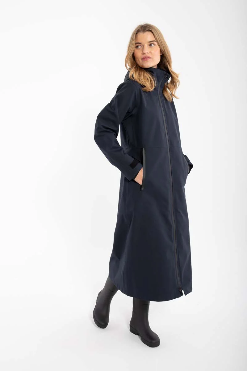 Danefae Premium Regenmantel Damen Dogwalker Schwarz