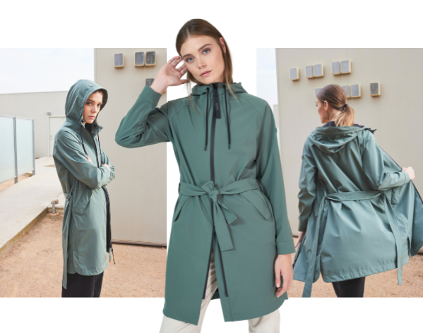 Tantä regenjas dames Pluvego Dark Forest