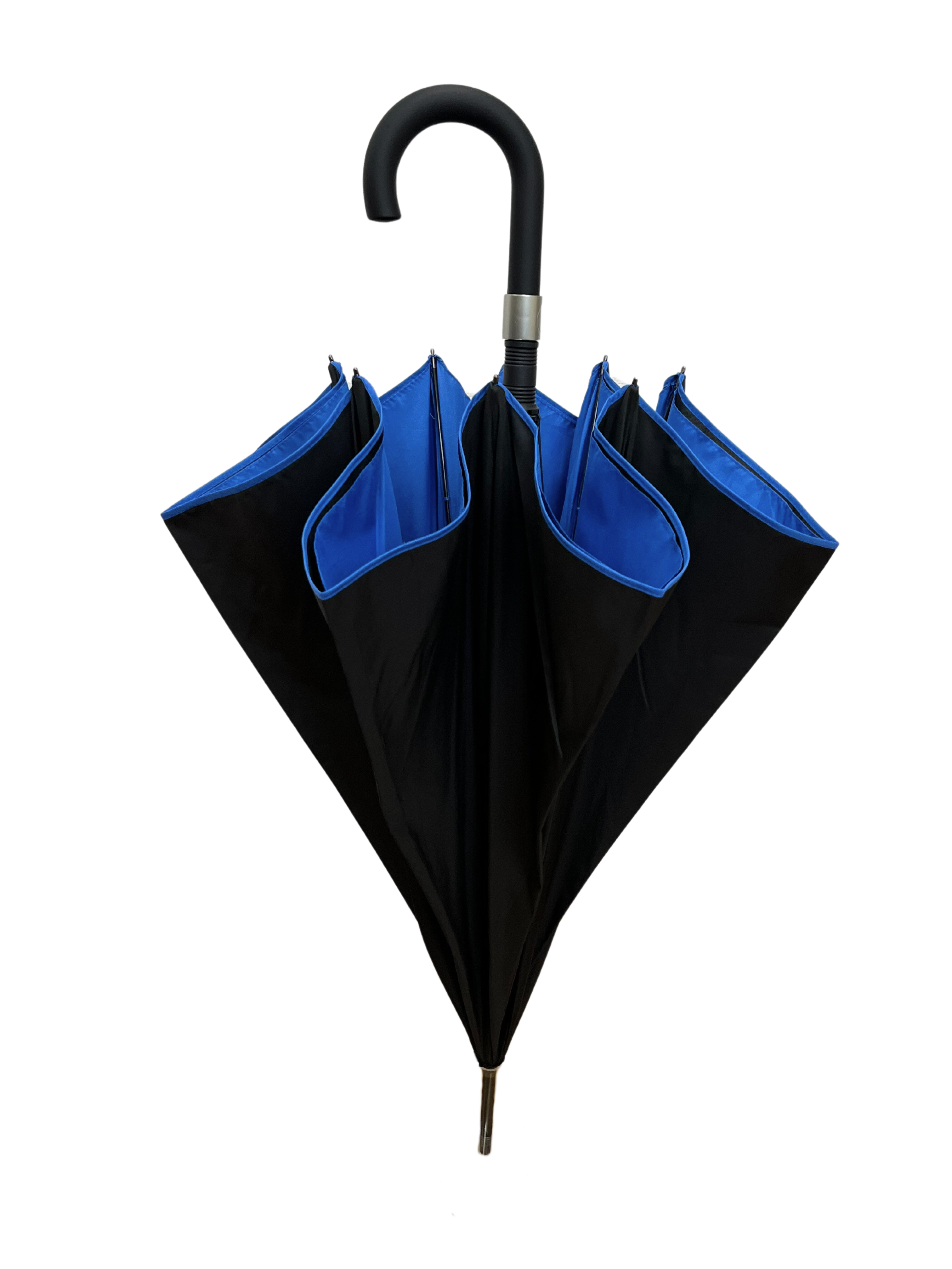 Smati paraplu met gekleurde binnenzijde| Zwart-blauw