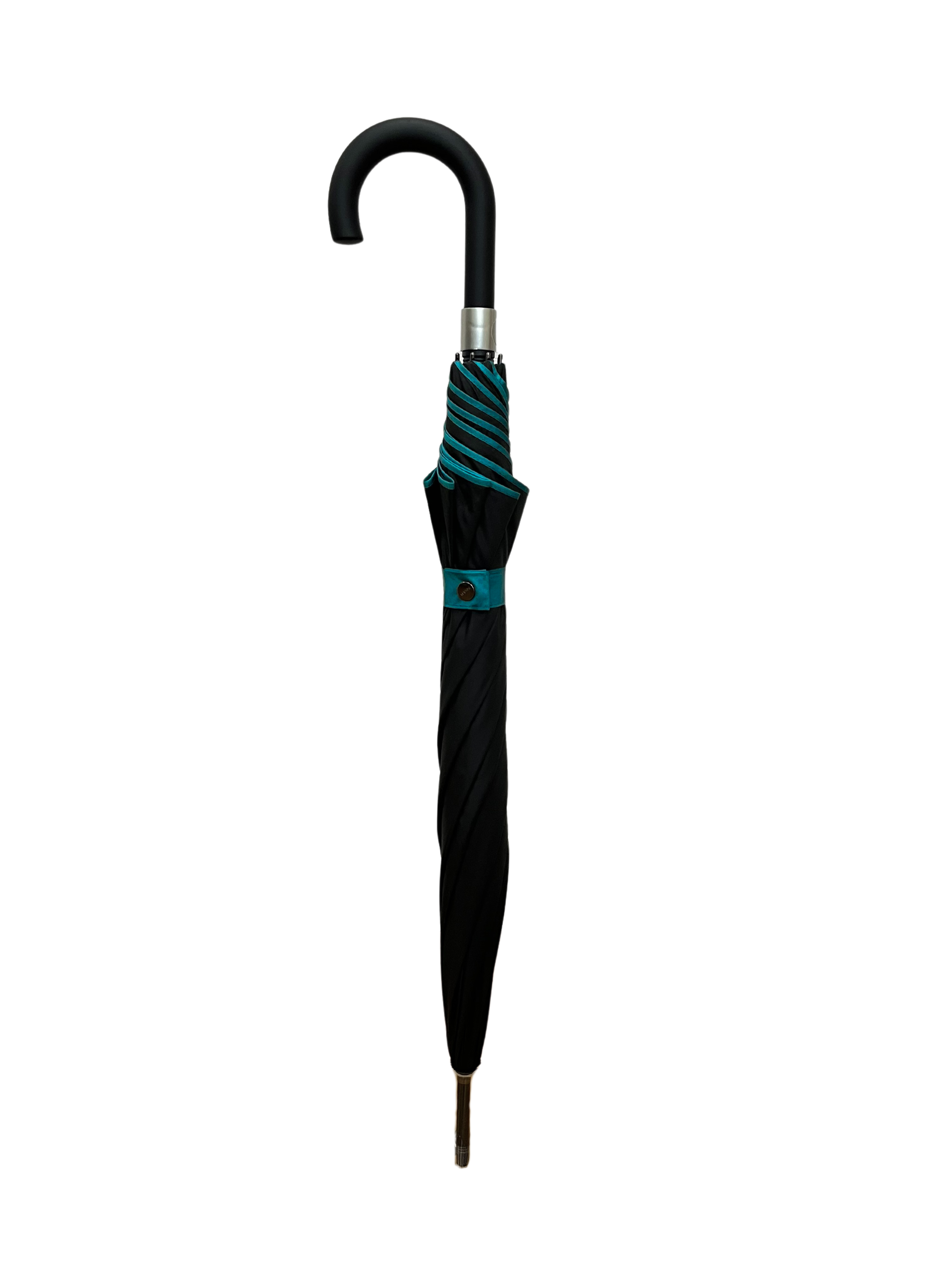 Smati paraplu met gekleurde binnenzijde| Zwart-blauw/groen