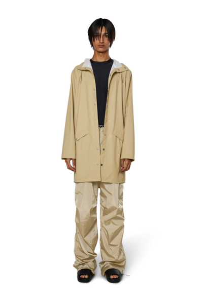 RAINS Lange Jacke Sand