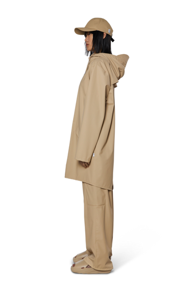 RAINS Lange Jacke Sand