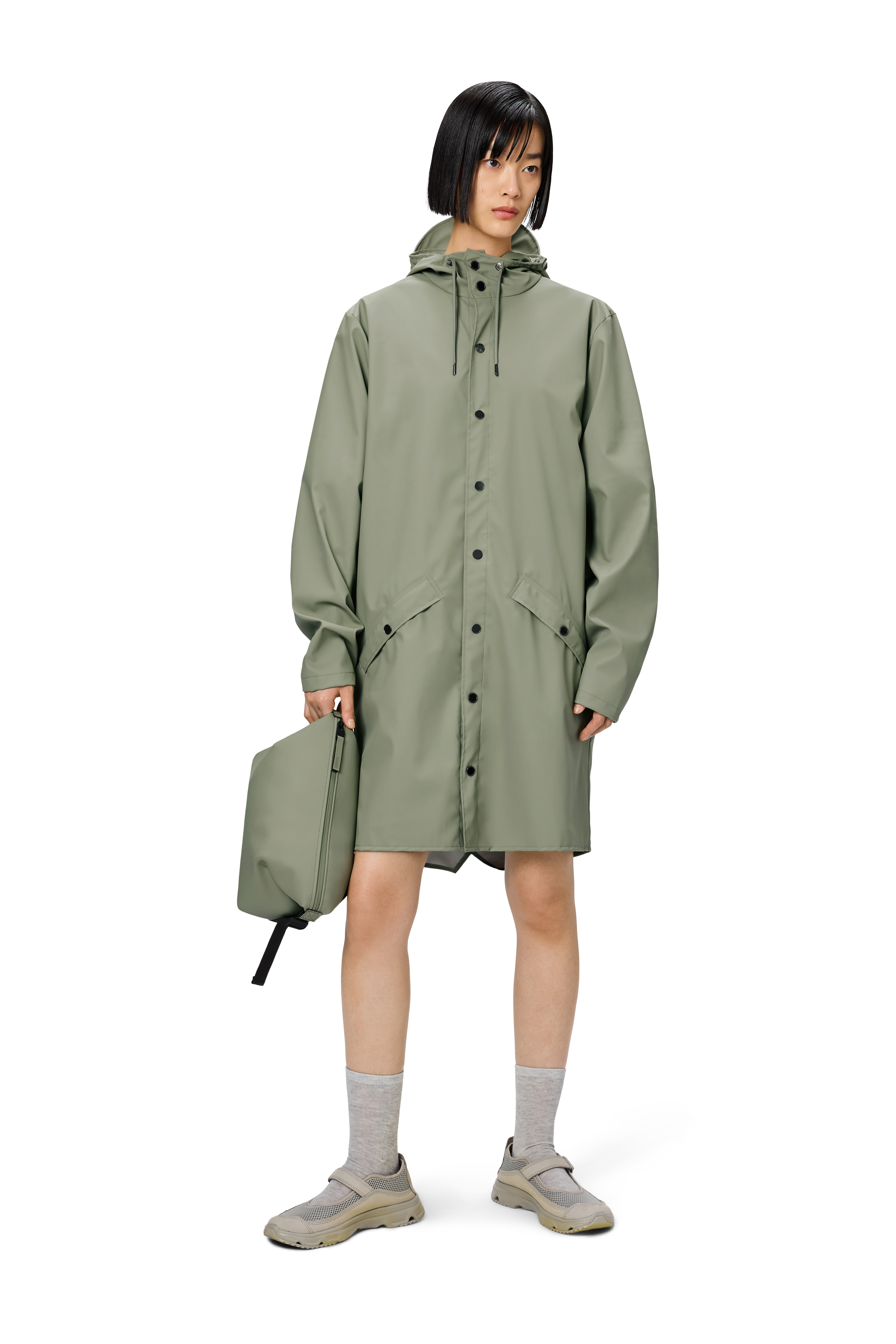 RAINS Long Jacket Drift