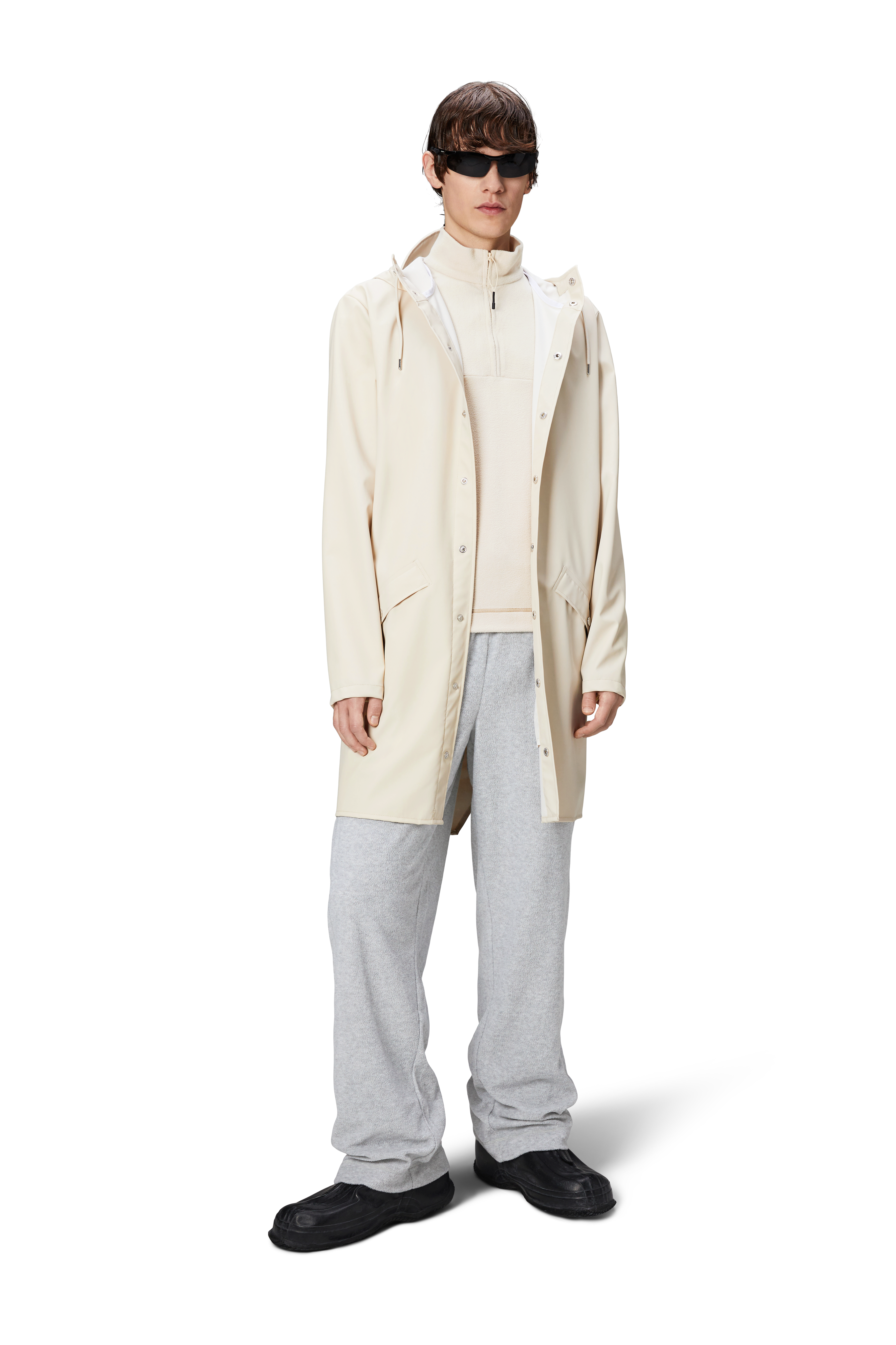 RAINS Long Jacket Dune