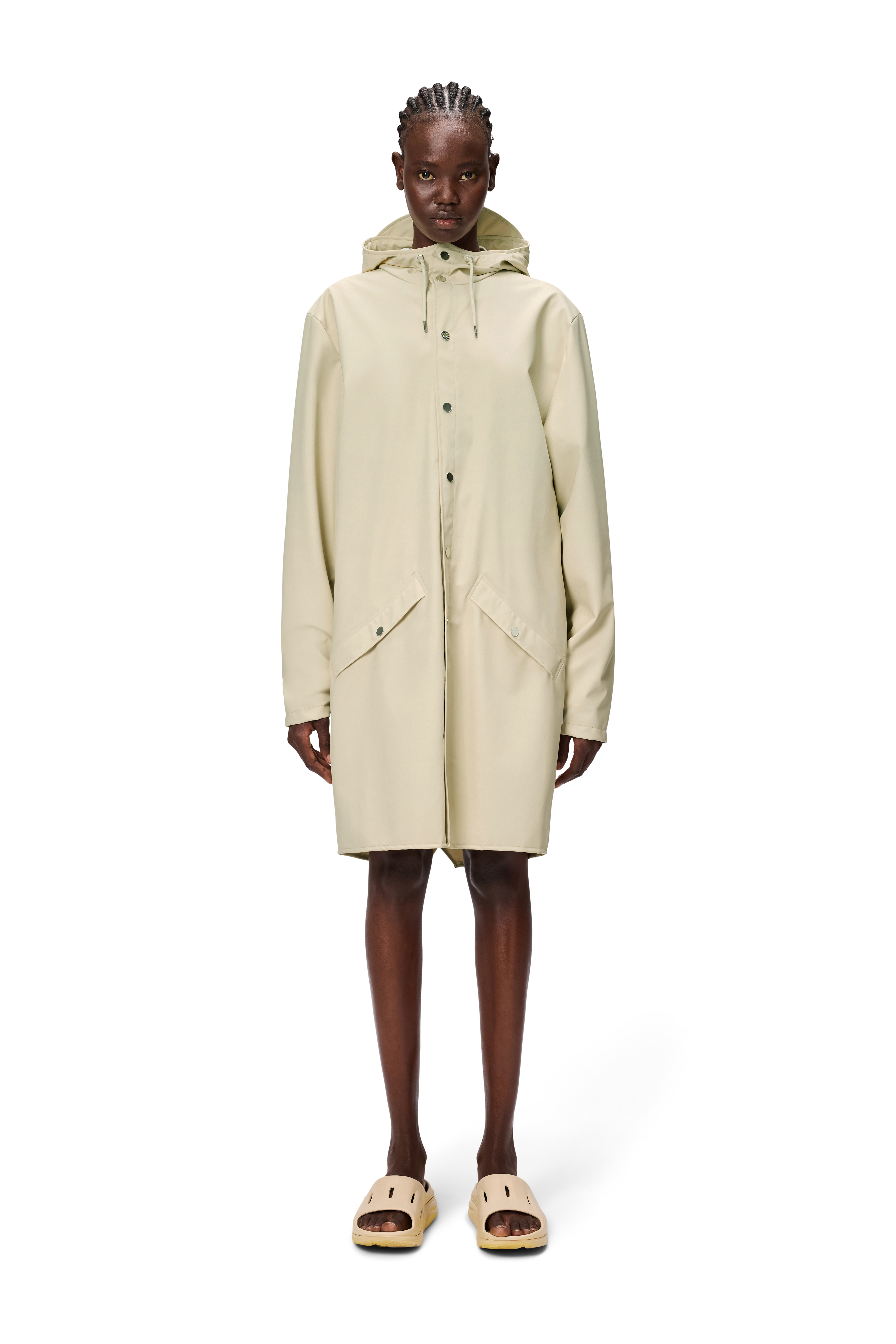 RAINS Long Jacket Dune