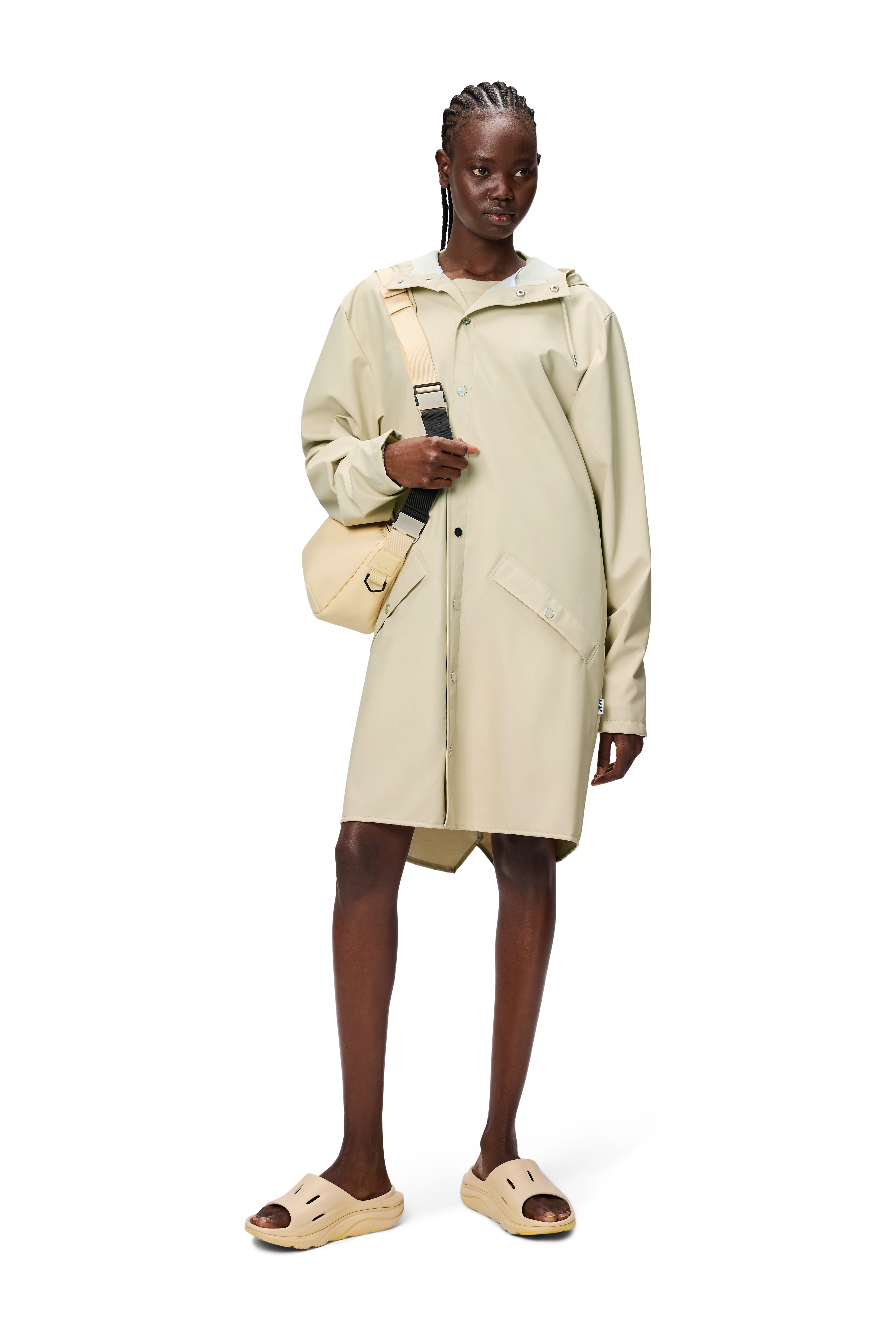 RAINS Long Jacket Dune