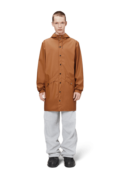RAINS Lange Jacke Rost