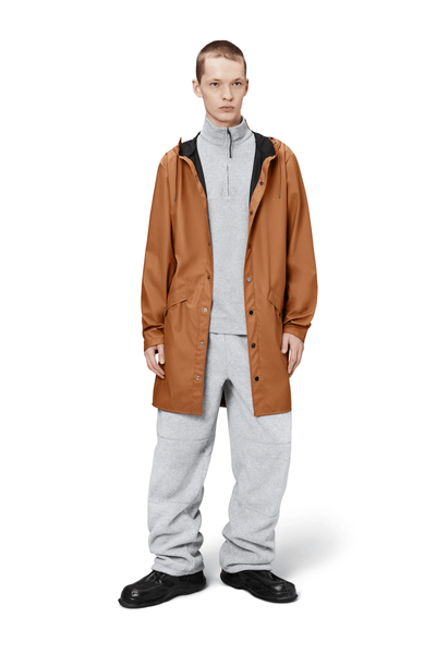 RAINS Lange Jacke Rost