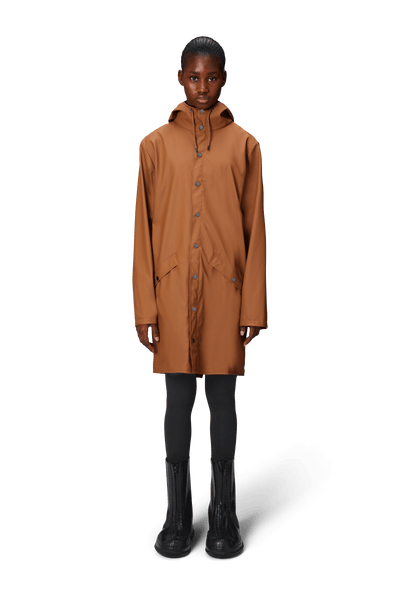 RAINS Lange Jacke Rost