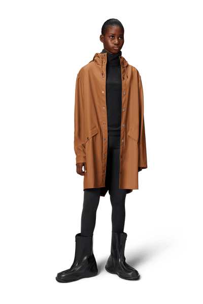 RAINS Lange Jacke Rost