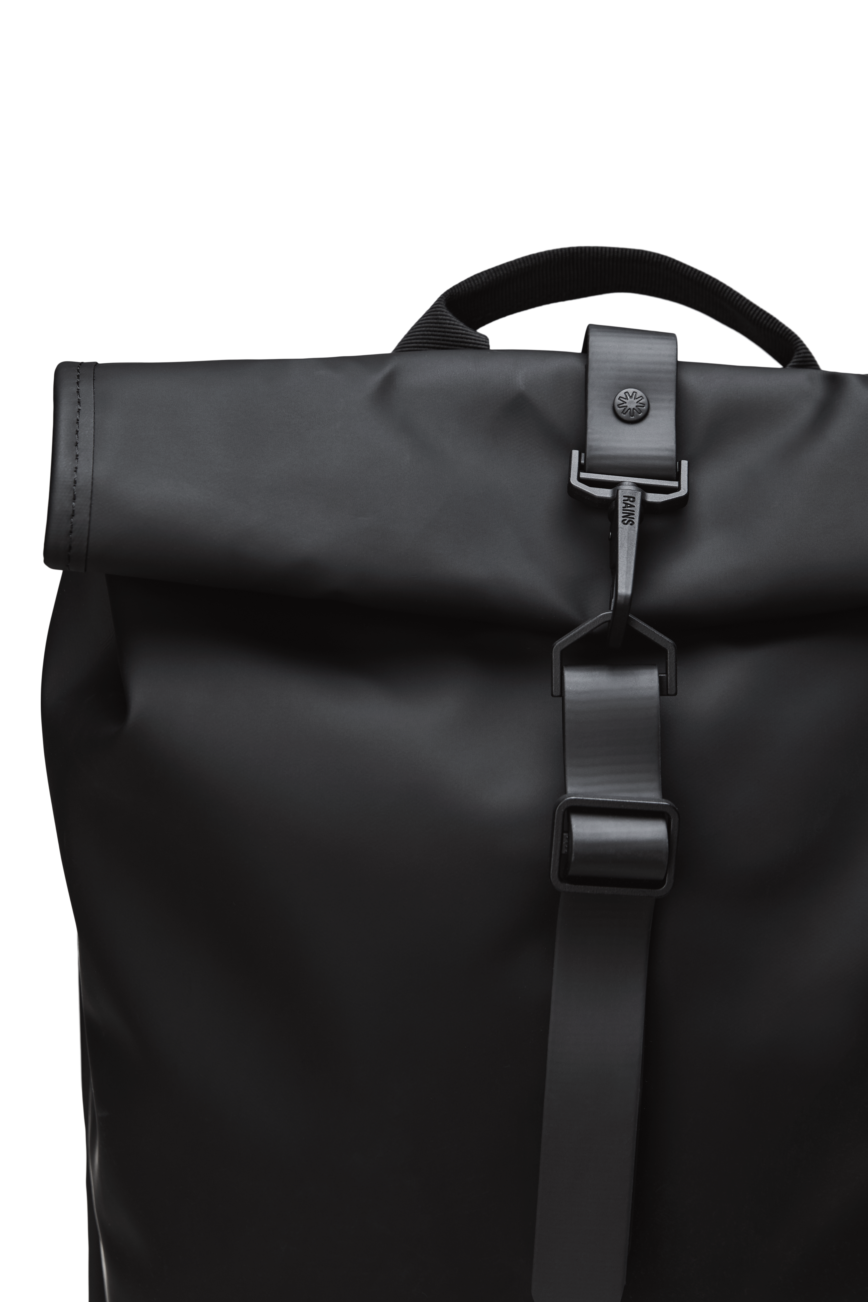 RAINS Rolltop Rucksack W3 Black