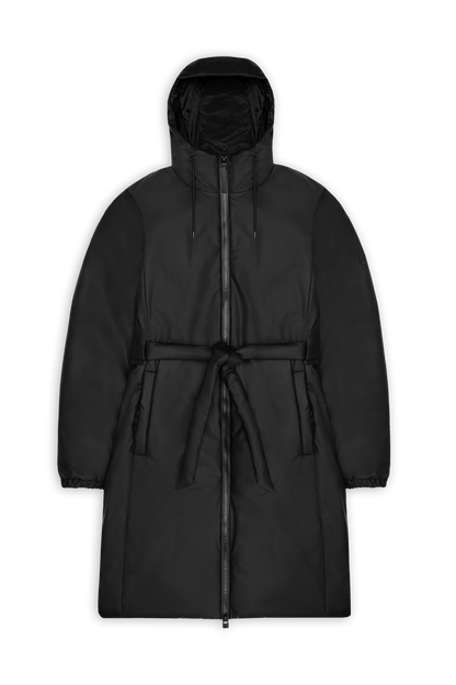 RAINS Lohja isolierte Curve Jacke W3T2 Schwarz Herbst/Winter