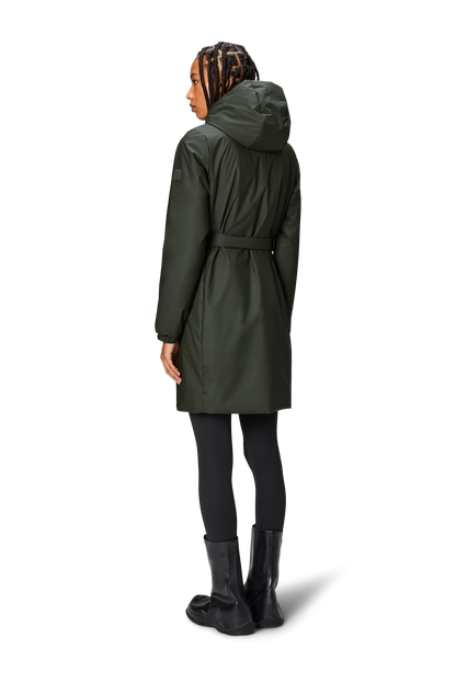 RAINS Lohja insulated Curve Jacket W3T2 Green najaar/Winter