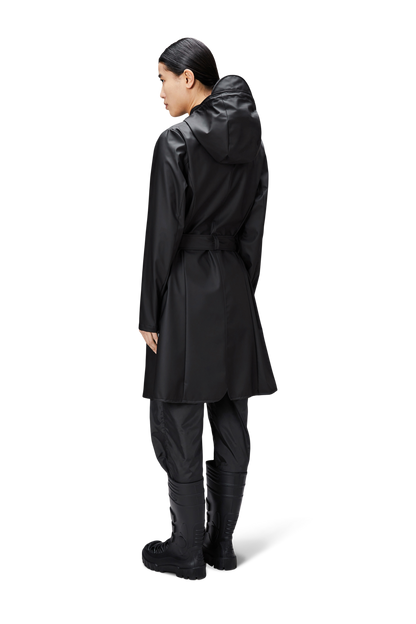 RAINS Curve W Jacke Schwarz