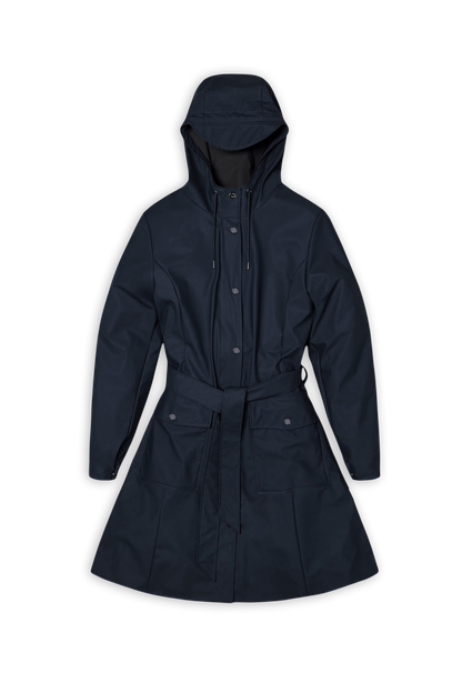 RAINS Curve W Jacke Marineblau