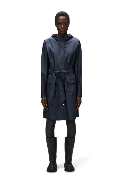 RAINS Curve W Jacke Marineblau