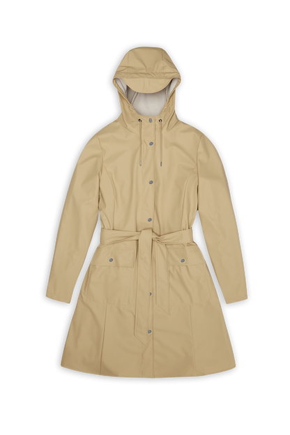 RAINS Curve W Jacket Sand