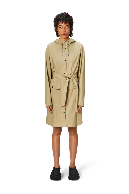 RAINS Curve W Jacke Sand