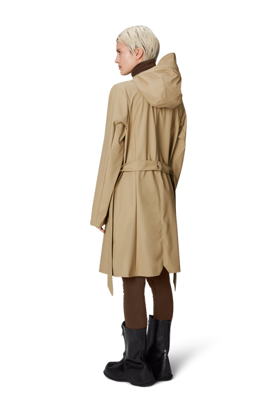 RAINS Curve W Jacke Sand