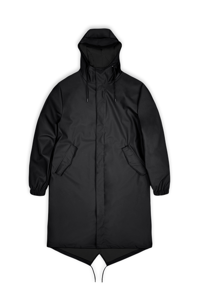 RAINS String W Parka W3 Schwarze Narbung