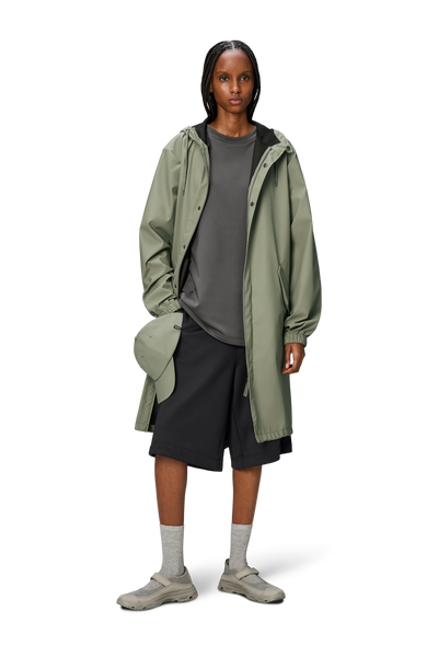 RAINS String W Parka W3 Schwarze Narbung