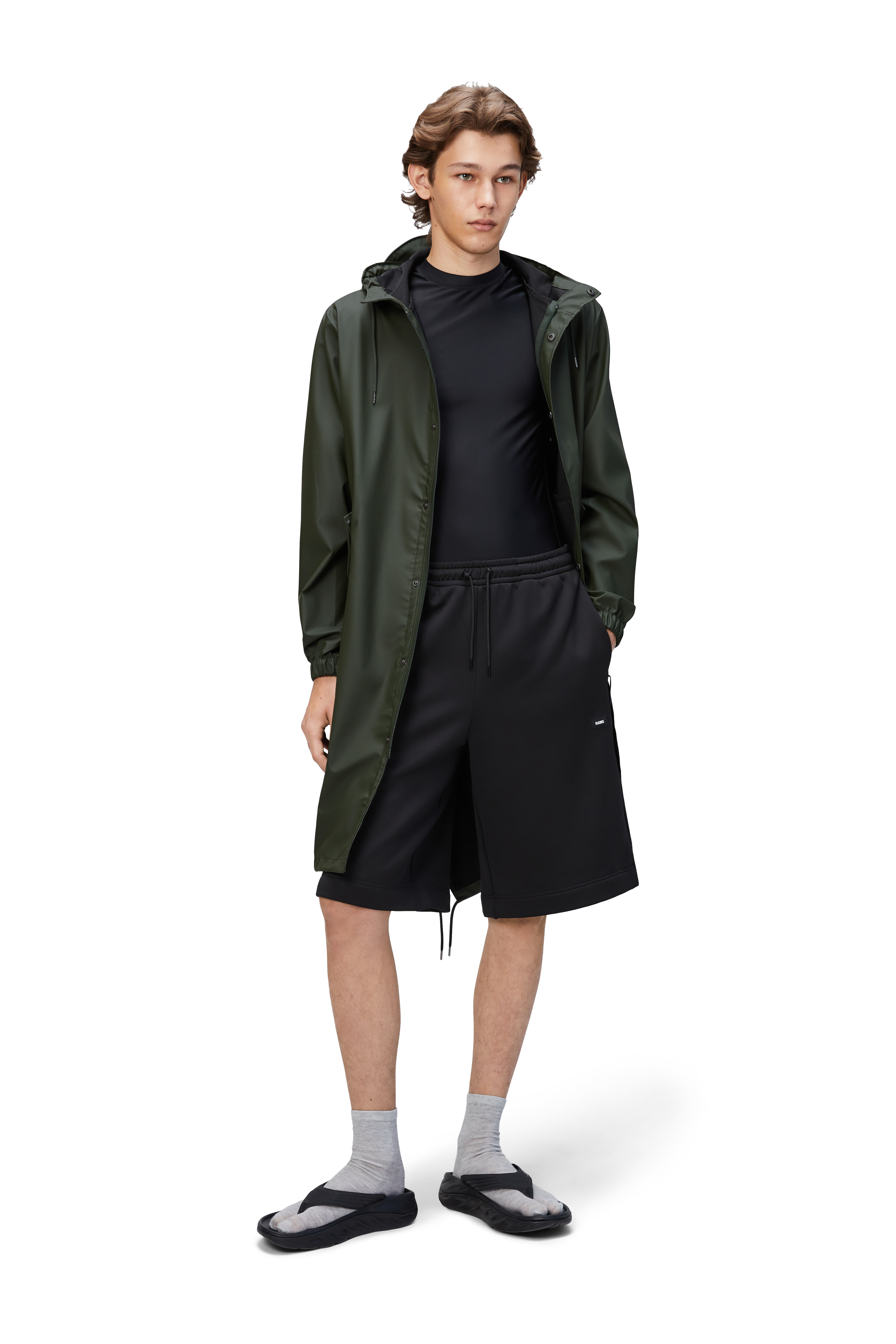 Rains Fishtail Parka Green