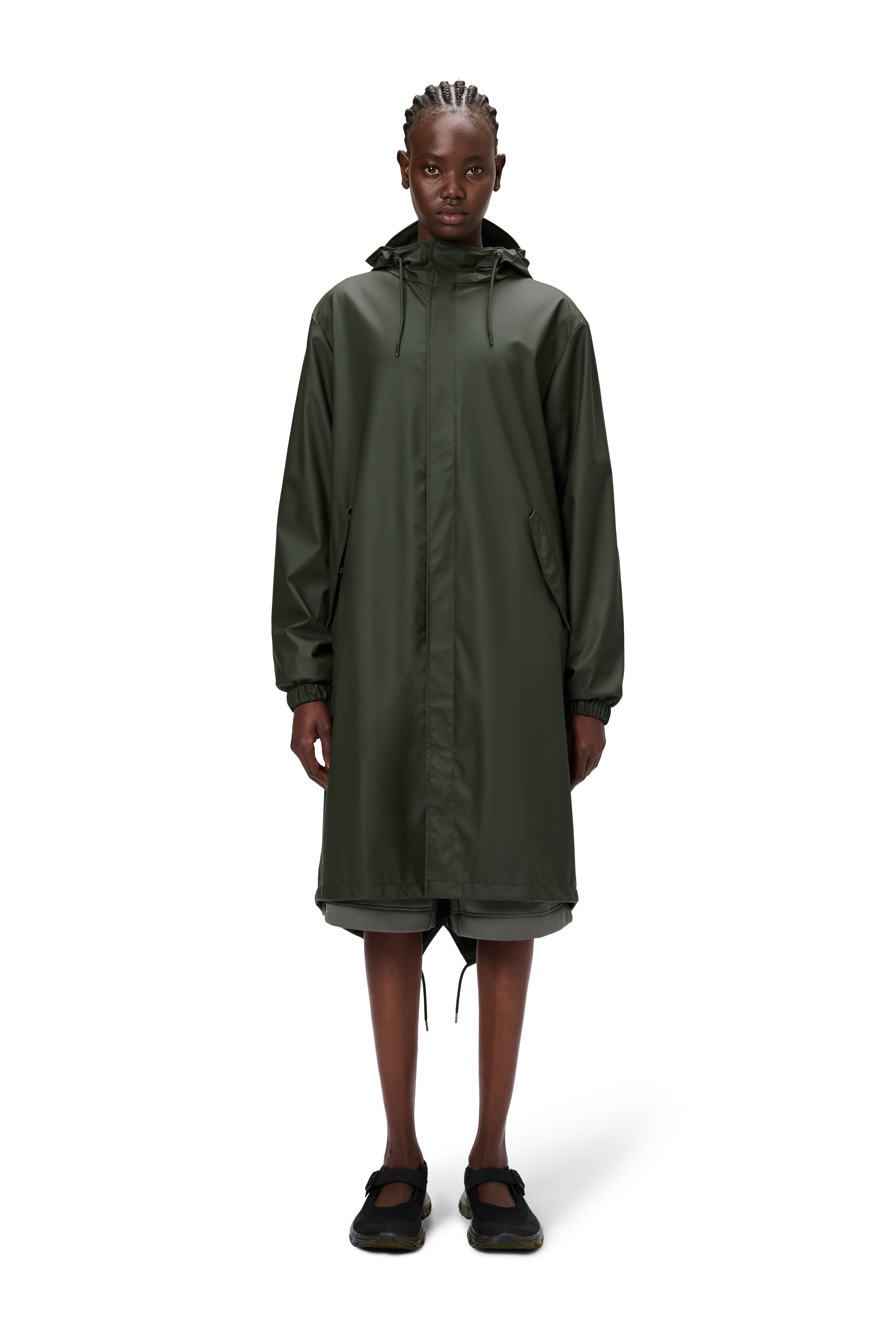 Rains Fishtail Parka Green