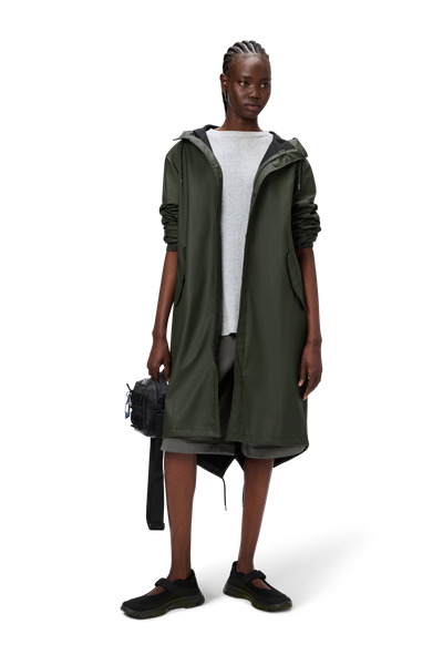 RAINS String W Parka W3 Schwarze Narbung