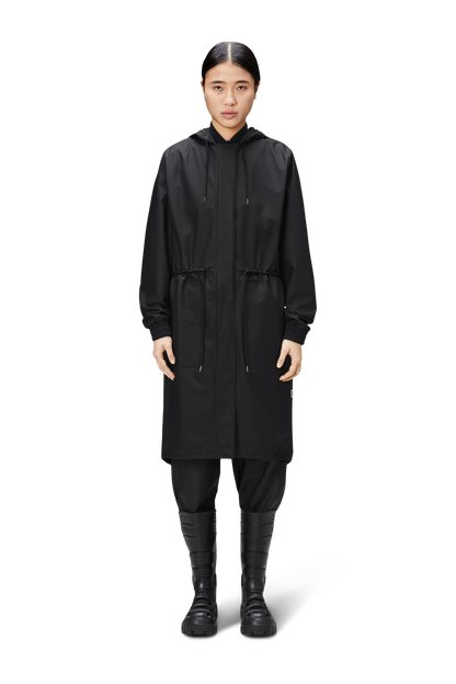 RAINS String W Parka W3 Black Grain