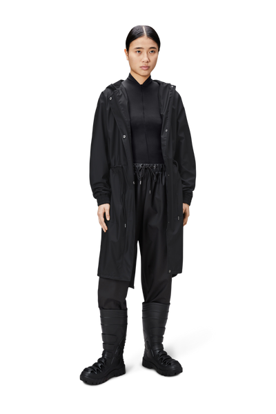 RAINS String W Parka W3 Schwarze Narbung