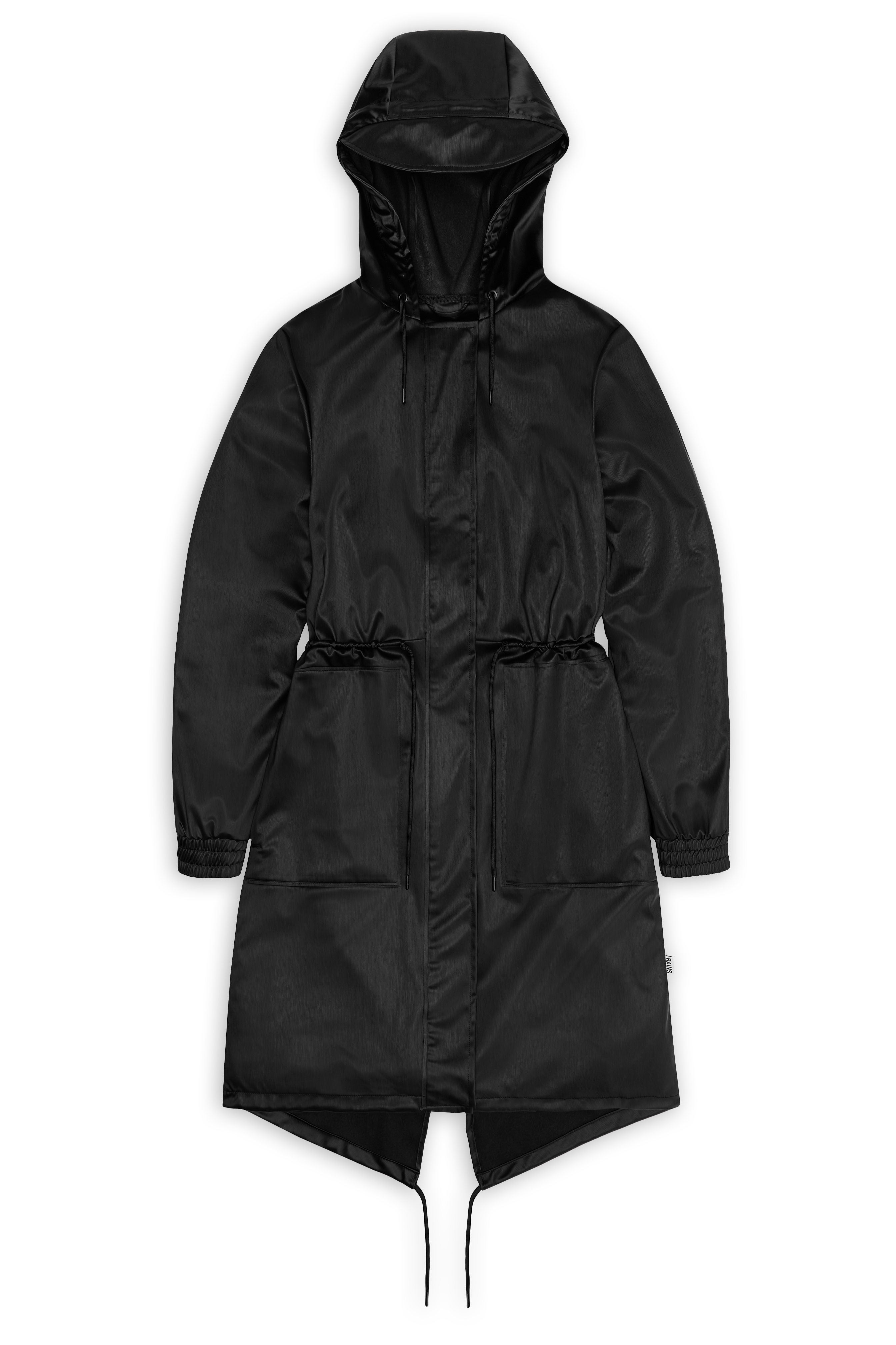 RAINS String W Parka W3 Schwarze Narbung