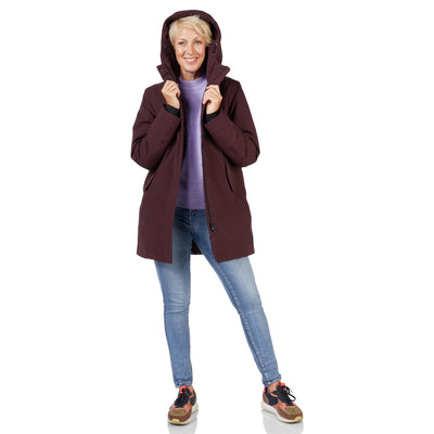 Happy Rainy Days Winterjacke Damen Chicago Burgandy