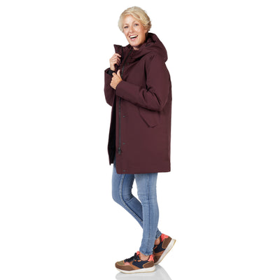 Happy Rainy Days Winterjacke Damen Chicago Burgandy