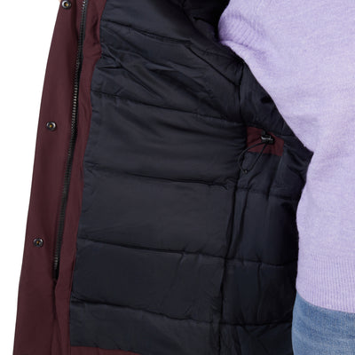 Happy Rainy Days Winterjacke Damen Chicago Burgandy