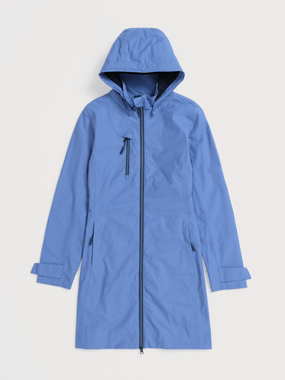 Seasalt Raincoat Ladies Coverack Coat Bluebell