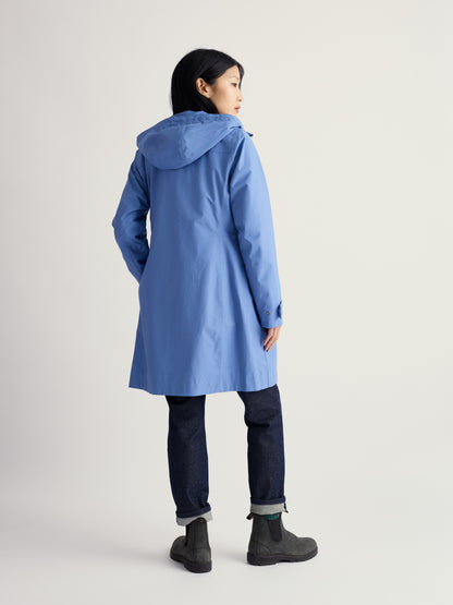 Seasalt Raincoat Ladies Coverack Coat Bluebell