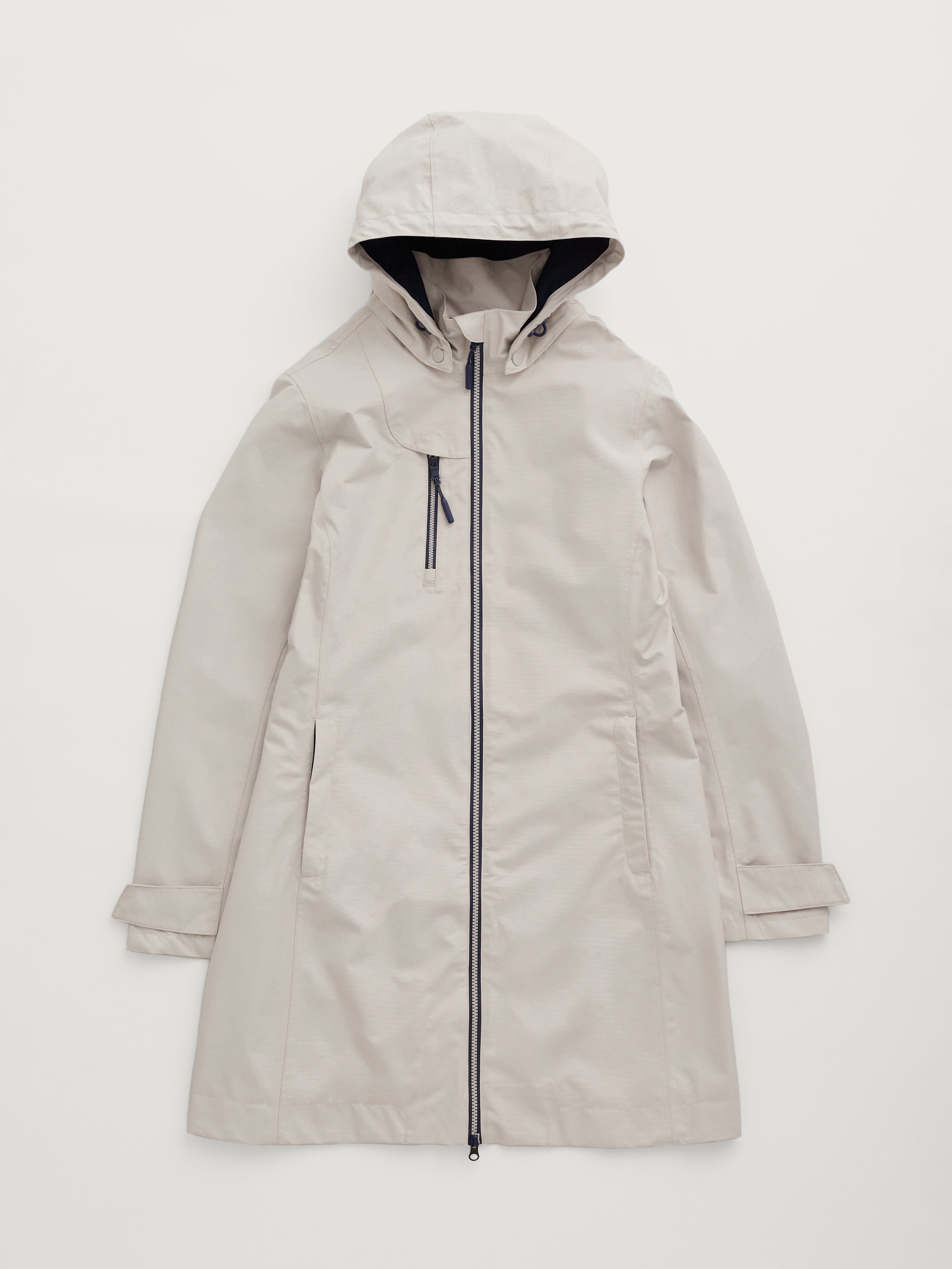 Seasalt Raincoat Women Beige Cloudburst Driftwood 