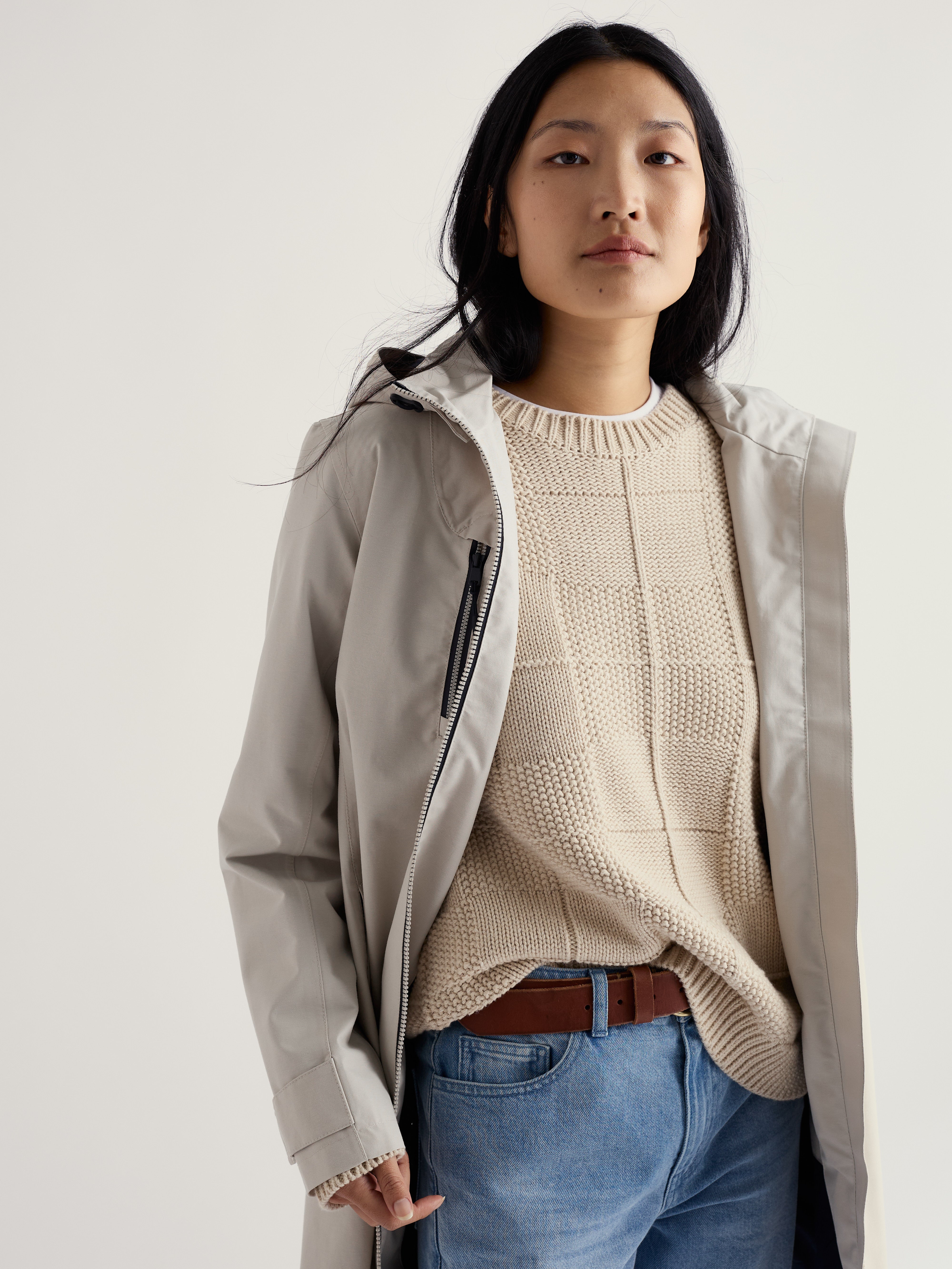 Seasalt Regenmantel Damen Beige Cloudburst Driftwood 