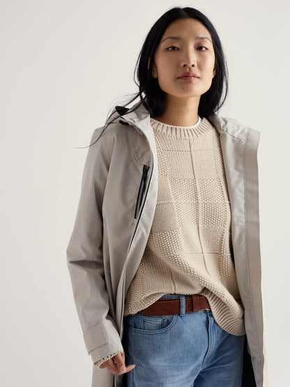 Seasalt Raincoat Women Beige Cloudburst Driftwood 