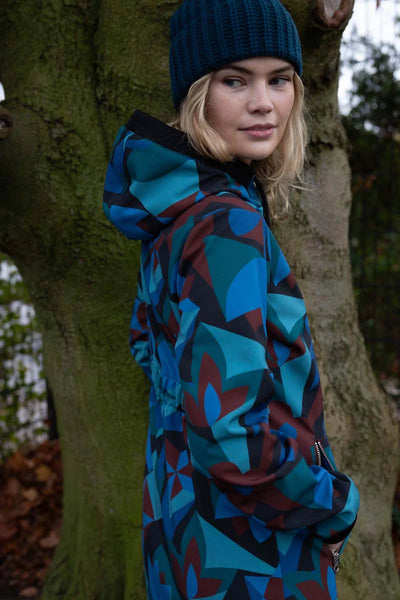 Danefae Softshell Regenjas Danejane Black Merlot Geofleur