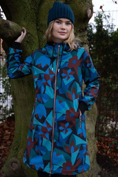 Danefae Softshell Regenjas Danejane Black Merlot Geofleur
