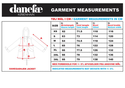 Danefae Premium Winterregenmantel Damen Danesandur Schwarz 