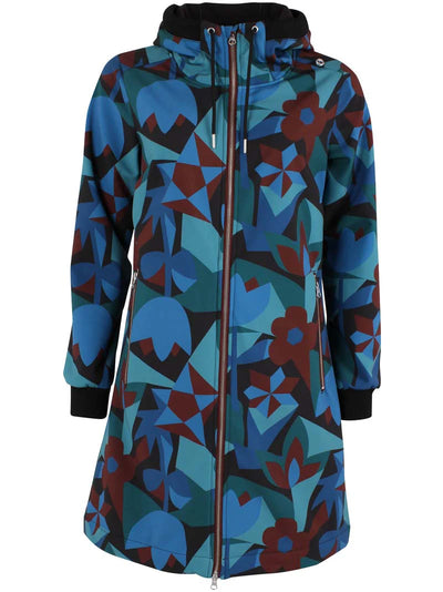 Danefae Softshell Regenjas Danejane Black Merlot Geofleur